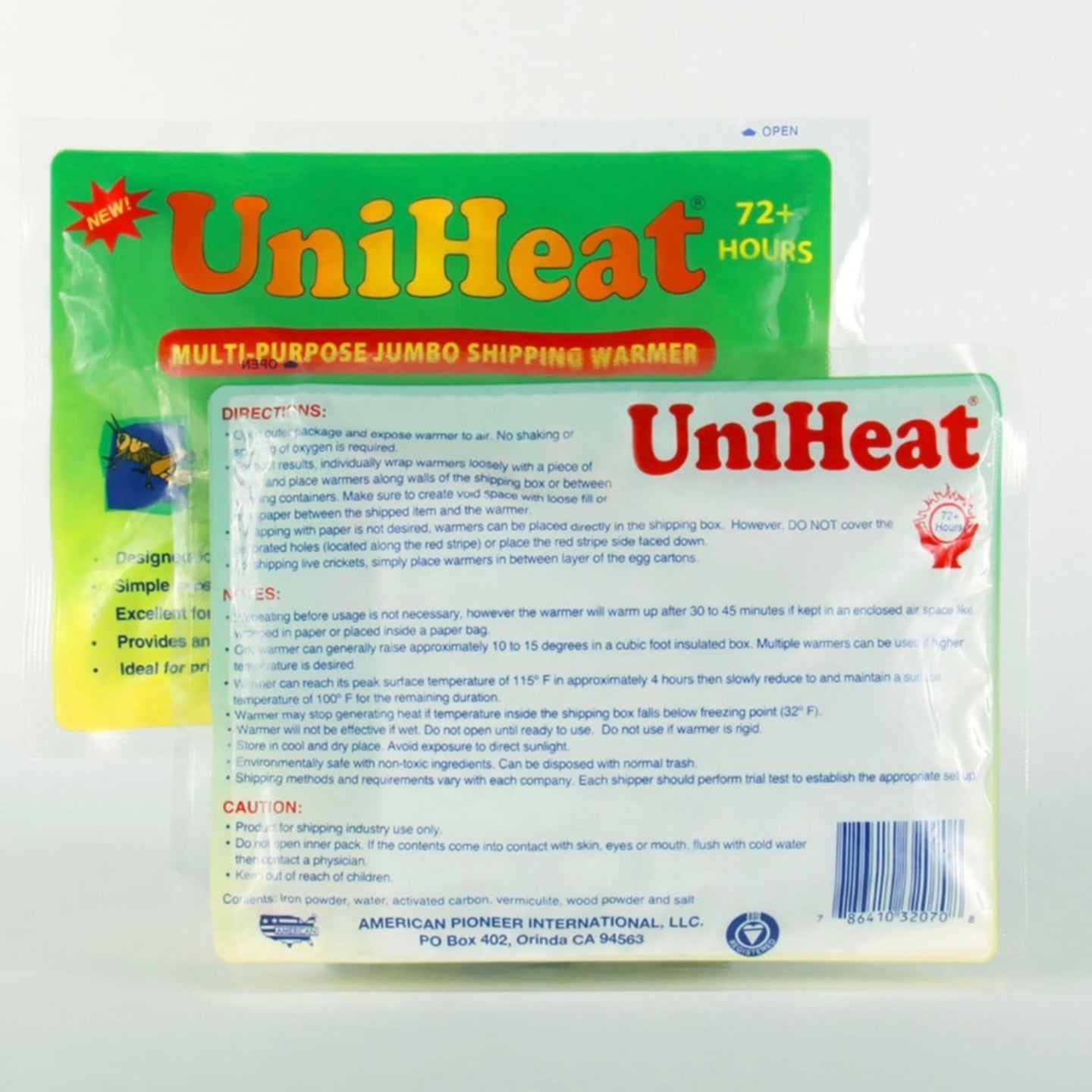 UniHeat 72 Hour Shipping Warmer Heat Pack